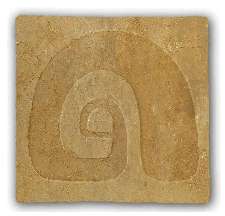 earth tile with a logo