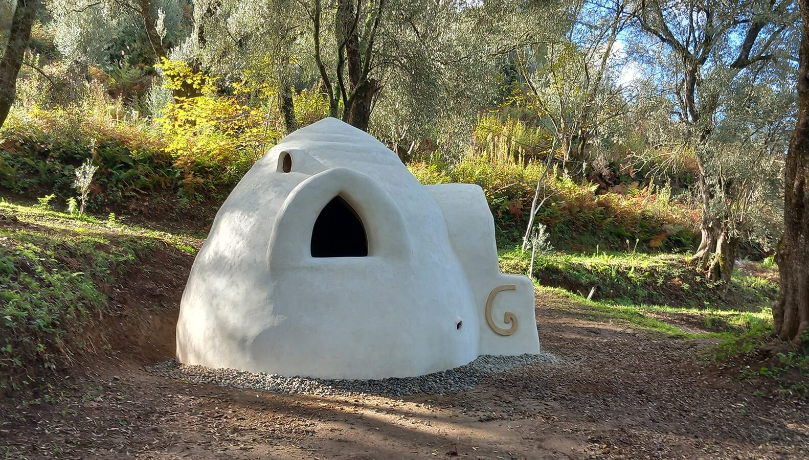 earth dome in the forest