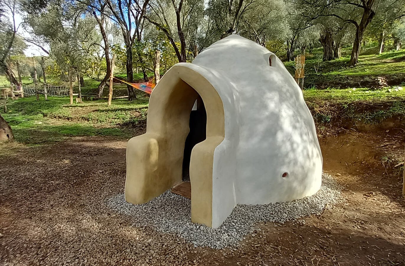 earth dome in the forest